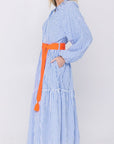 ADDISON DRESS (BLUE/STRIPE) - Dress - Yakira Bella