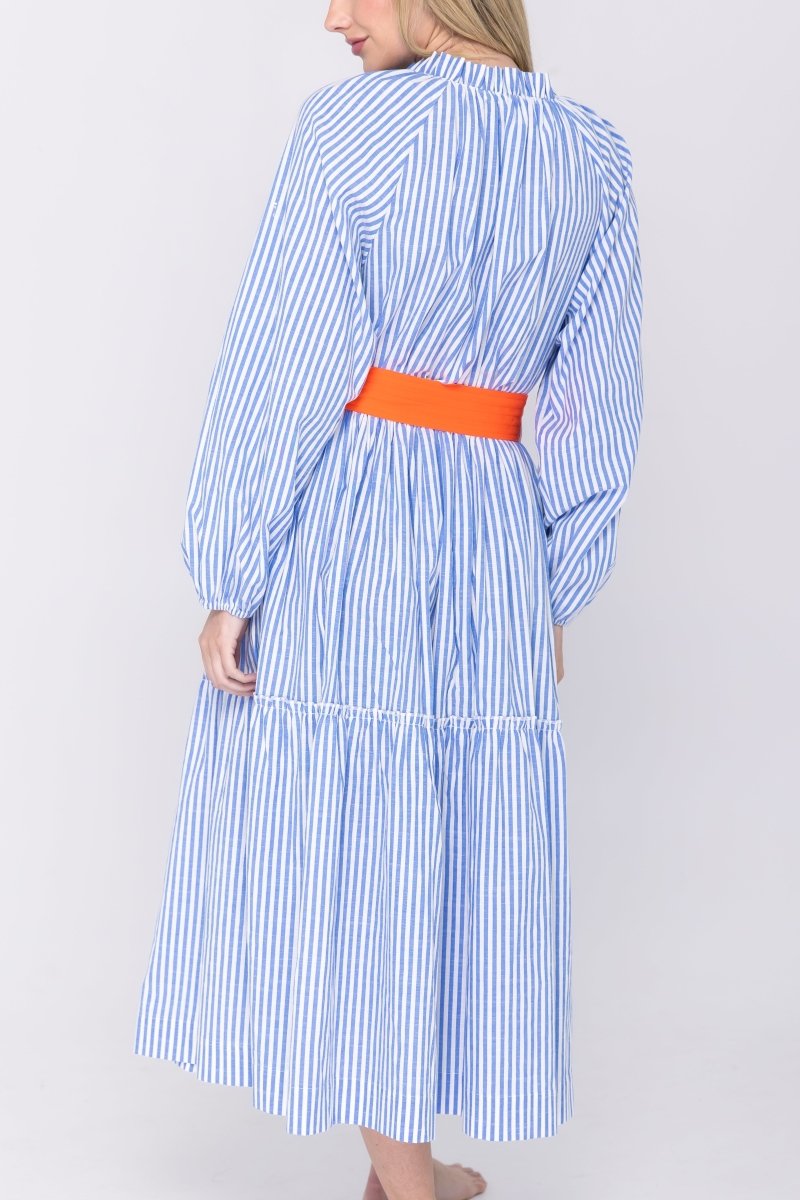 ADDISON DRESS (BLUE/STRIPE) - Dress - Yakira Bella