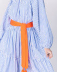 ADDISON DRESS (BLUE/STRIPE) - Dress - Yakira Bella