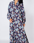 ALINA DRESS (NAVY FLOWER) 49" - Dress - Yakira Bella