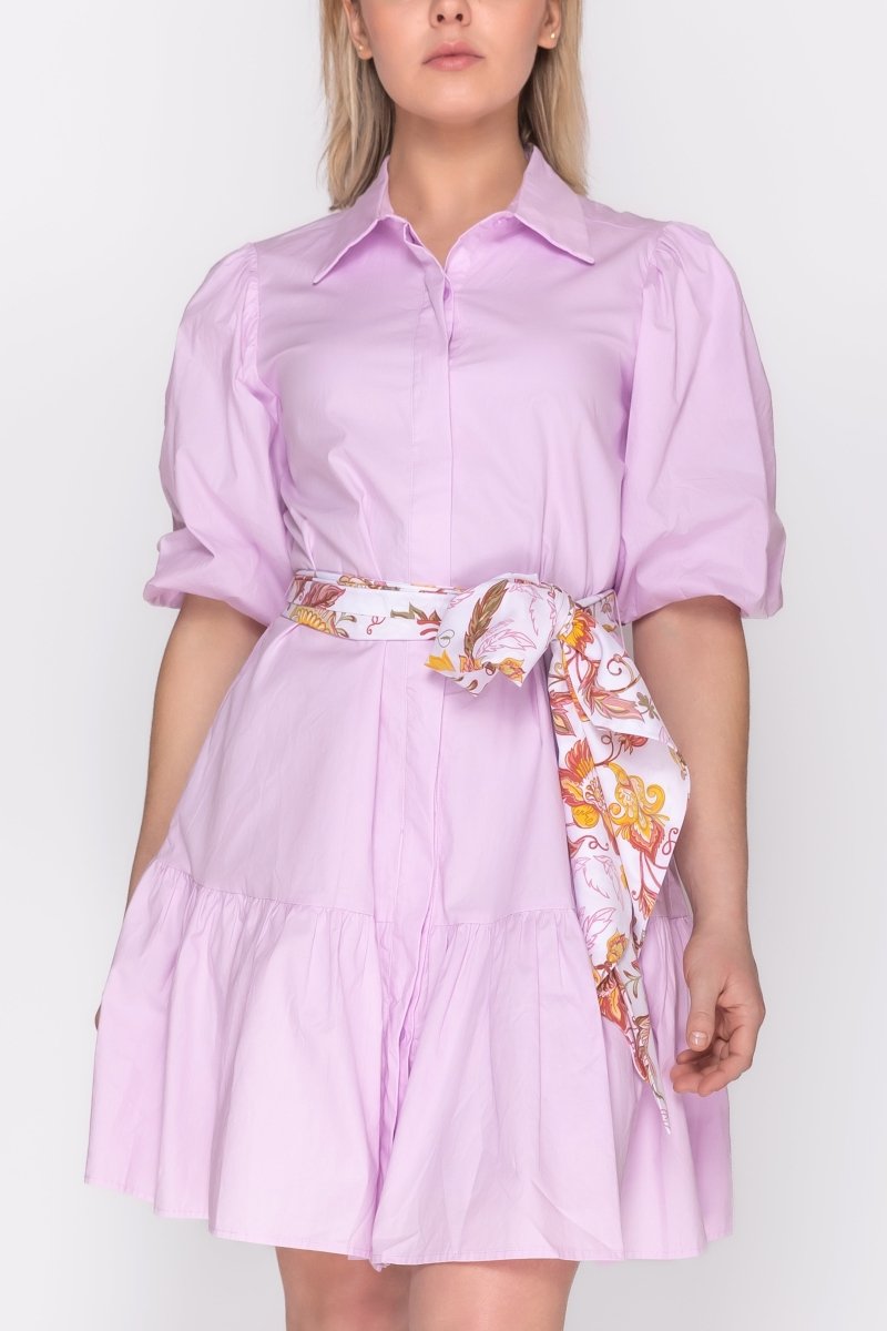 ALLIE DRESS Short Sleeve (LILAC SOLID) 36" - Dress - Yakira Bella