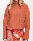 AMALFI SWEATER (RUST BROWN) - Top - Yakira Bella