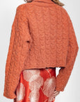 AMALFI SWEATER (RUST BROWN) - Top - Yakira Bella