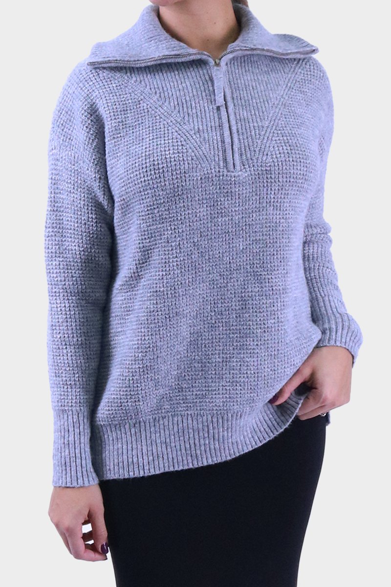 AYA SWEATER (GREY) - Top - Yakira Bella