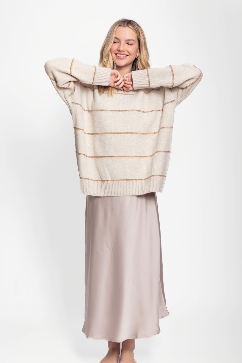 BALI SWEATER (BEIGE) - Top - Yakira Bella