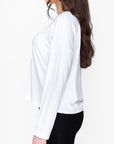 BOXY LONG SLEEVE TEE (WHITE) - Top - Yakira Bella