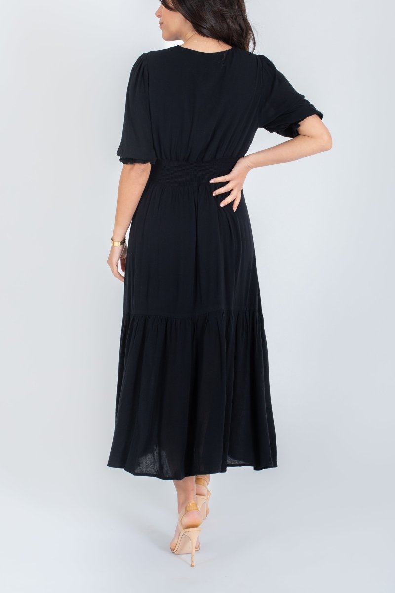 CHARLOTTE DRESS (BLACK) - Dress - Yakira Bella