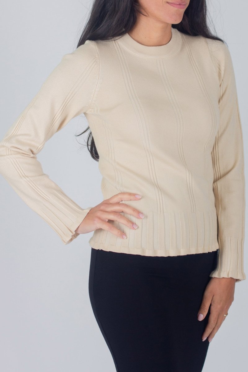 CLAIRE TOP (BEIGE) - Top - Yakira Bella