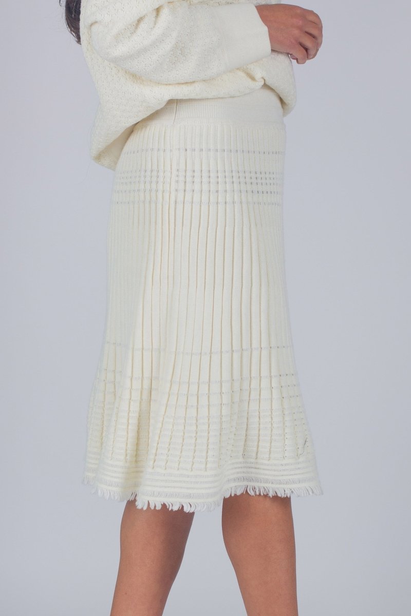 CLARA SKIRT (CREAM) 23" - Skirt - Yakira Bella