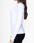 CLASSIC RIBBED CREW (WHITE) - Top - Yakira Bella