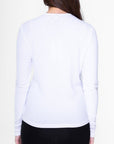 CLASSIC RIBBED V (WHITE) - Top - Yakira Bella