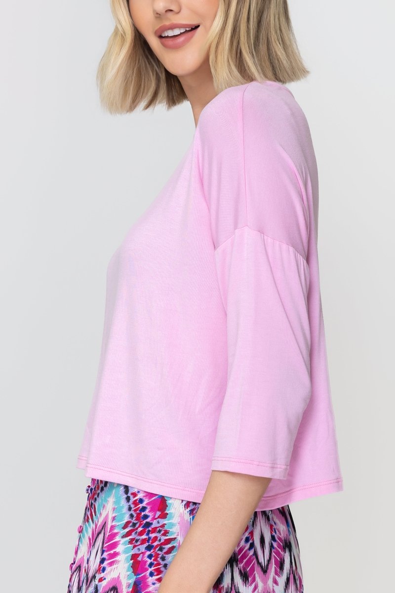 CROPPED TEE (PINK BLUSH) - Top - Yakira Bella