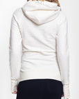 CROSSOVER HEM HOODIE (IVORY) - Top - Yakira Bella