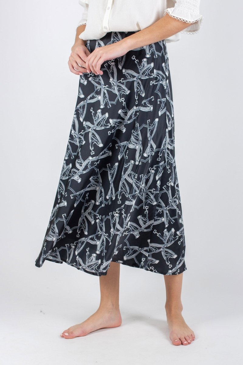 DAKOTA SKIRT (BLACK/WHITE) - Skirt - Yakira Bella