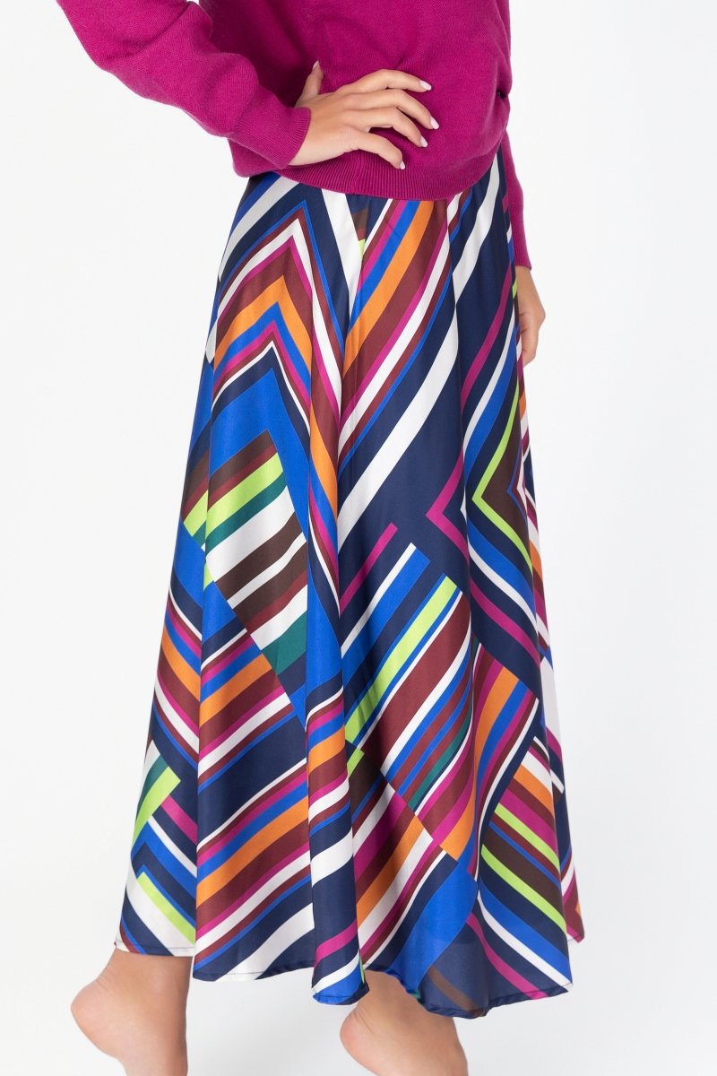 DAKOTA SKIRT (BLUE MULTI) - Skirt - Yakira Bella