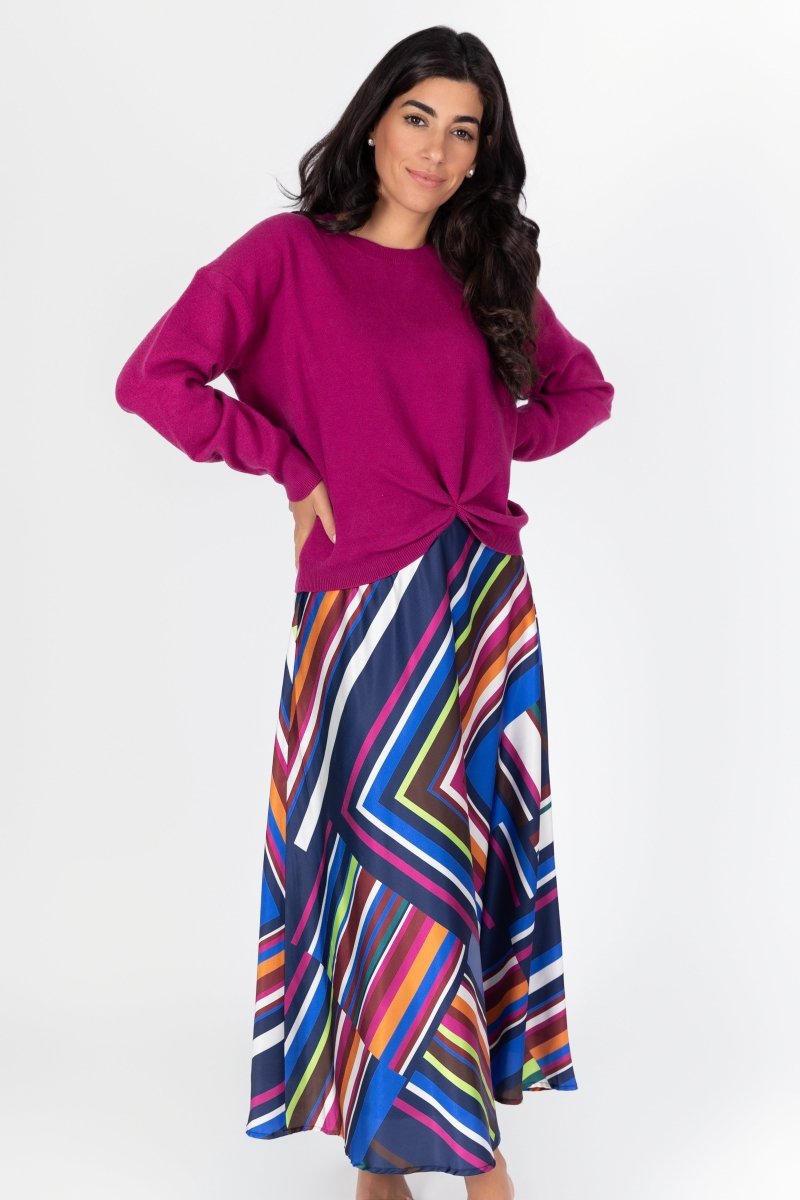 DAKOTA SKIRT (BLUE MULTI) - Skirt - Yakira Bella