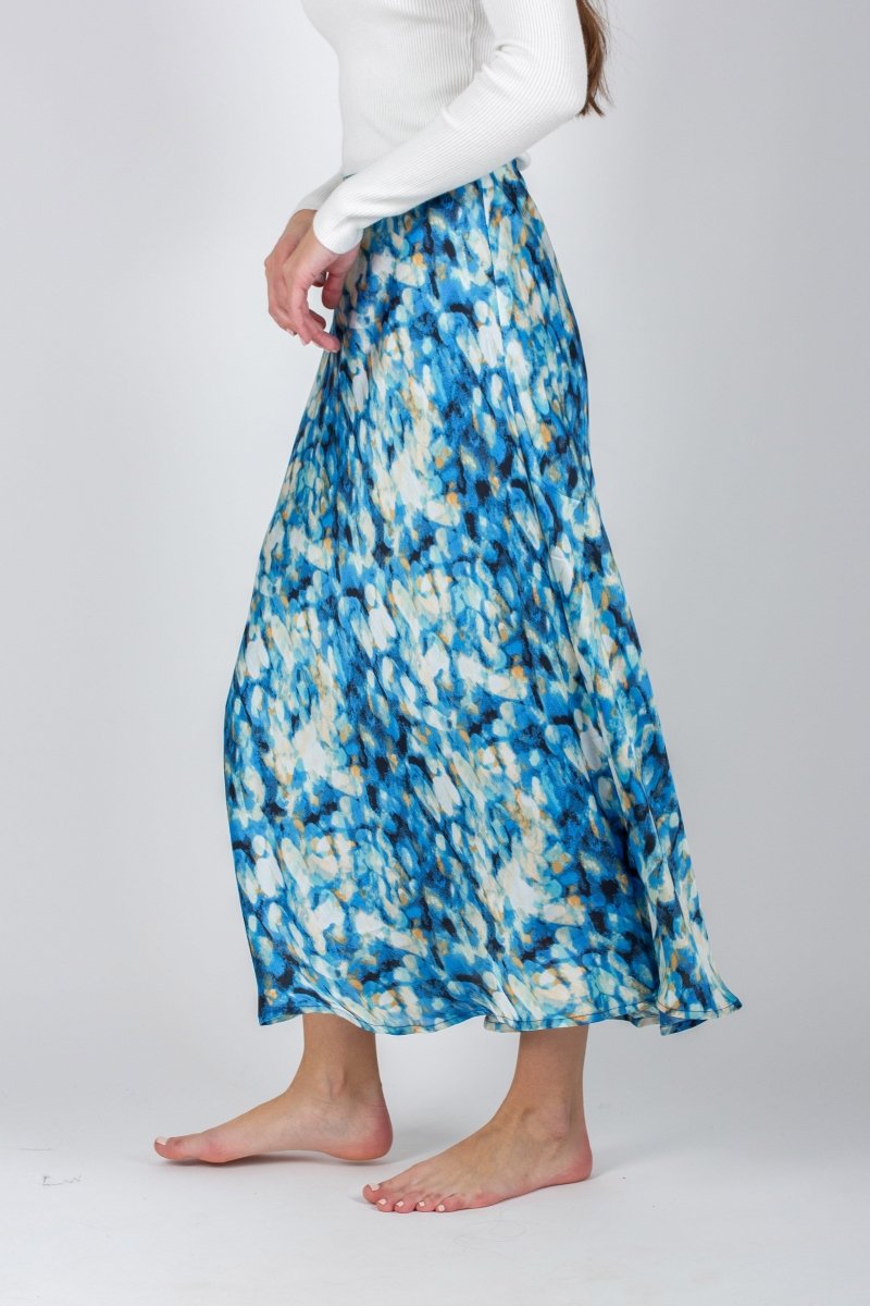 DAKOTA SKIRT (BLUE/WHITE) - Skirt - Yakira Bella