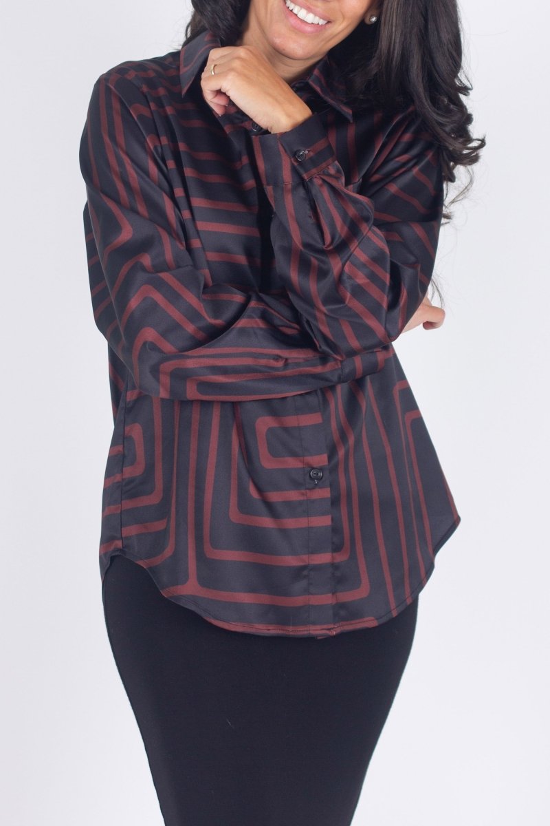 DIANA TOP (BROWN/BLACK) - Top - Yakira Bella