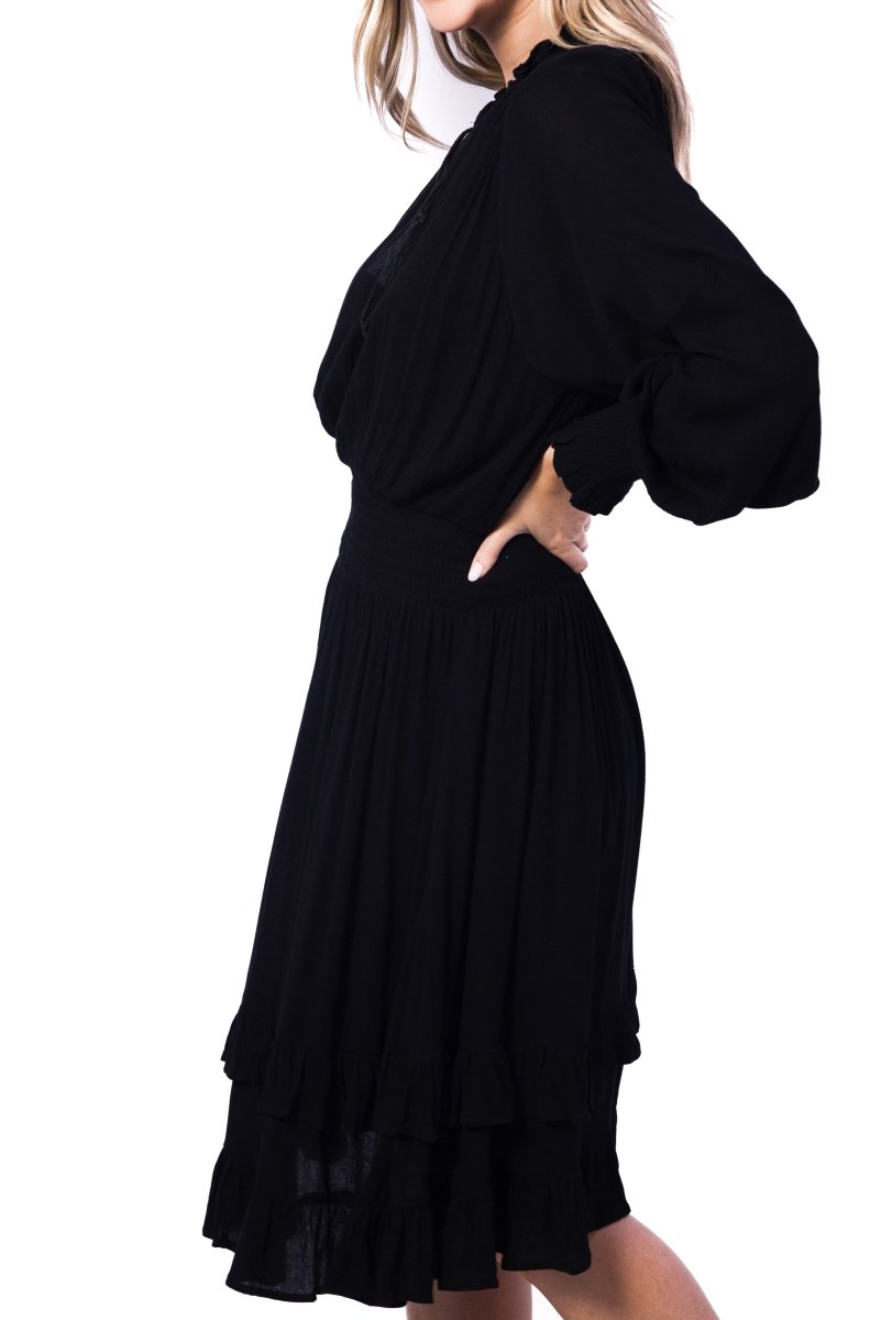 DITSY DRESS (Black) 36" & 40" - Dress - Yakira Bella