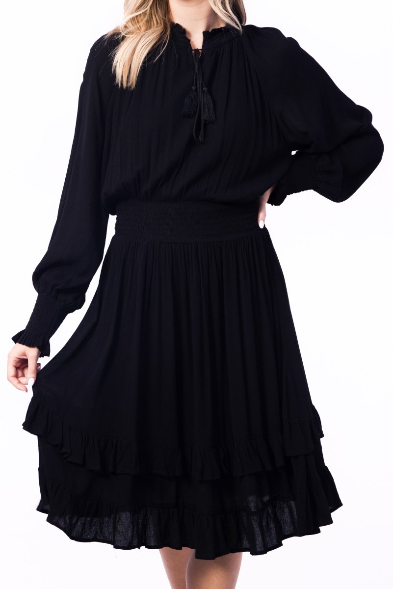 DITSY DRESS (Black) 36" & 40" - Dress - Yakira Bella