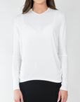 DOLMAN RIBBED V (WHITE) - Top - Yakira Bella