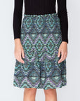 EMILY SKIRT (GREEN/MULTI) 23" - Skirt - Yakira Bella