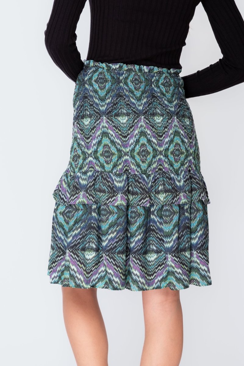 EMILY SKIRT (GREEN/MULTI) 23" - Skirt - Yakira Bella