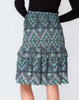 EMILY SKIRT (GREEN/MULTI) 23" - Skirt - Yakira Bella