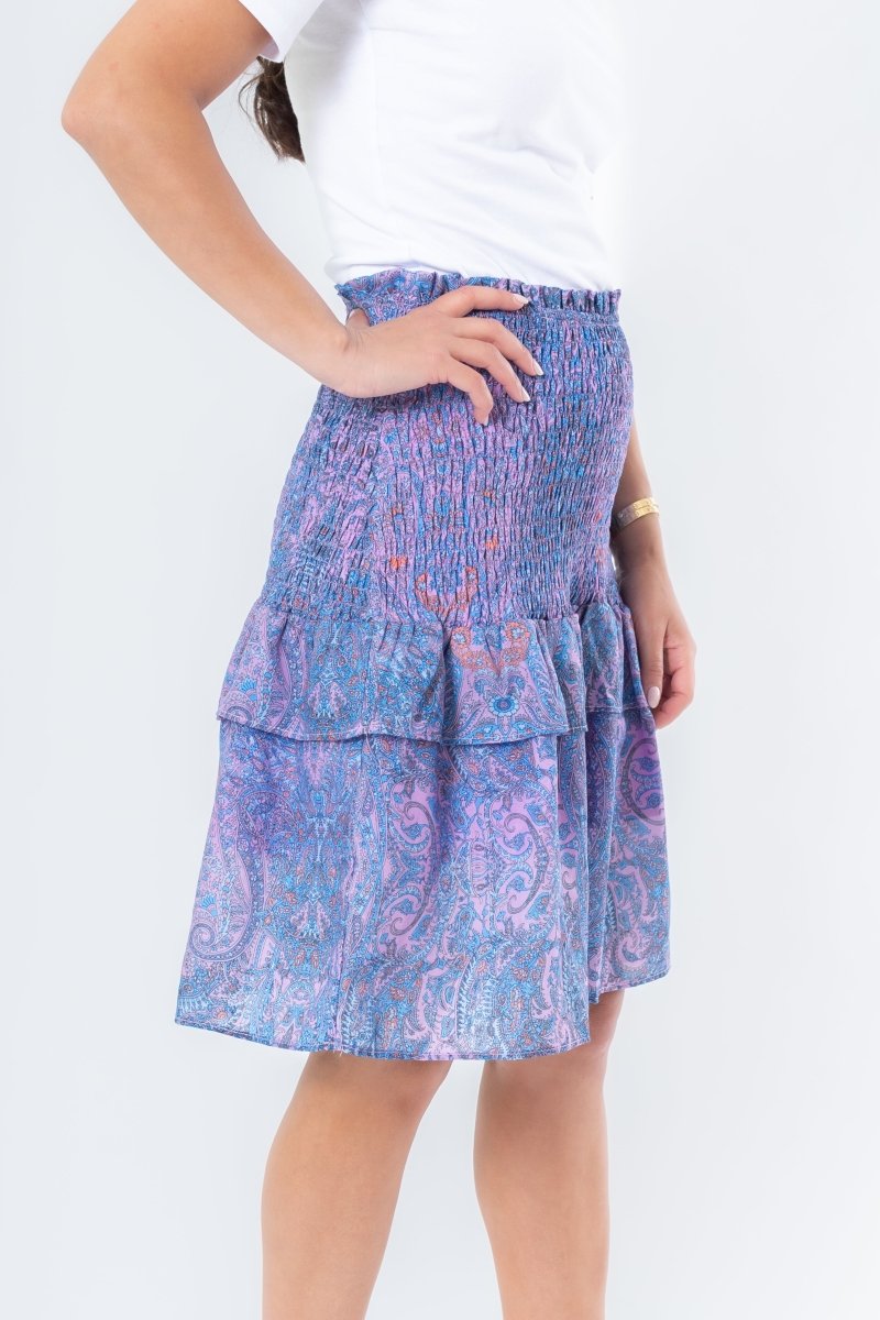 EMILY SKIRT (LILAC/NAVY) 23" - Skirt - Yakira Bella