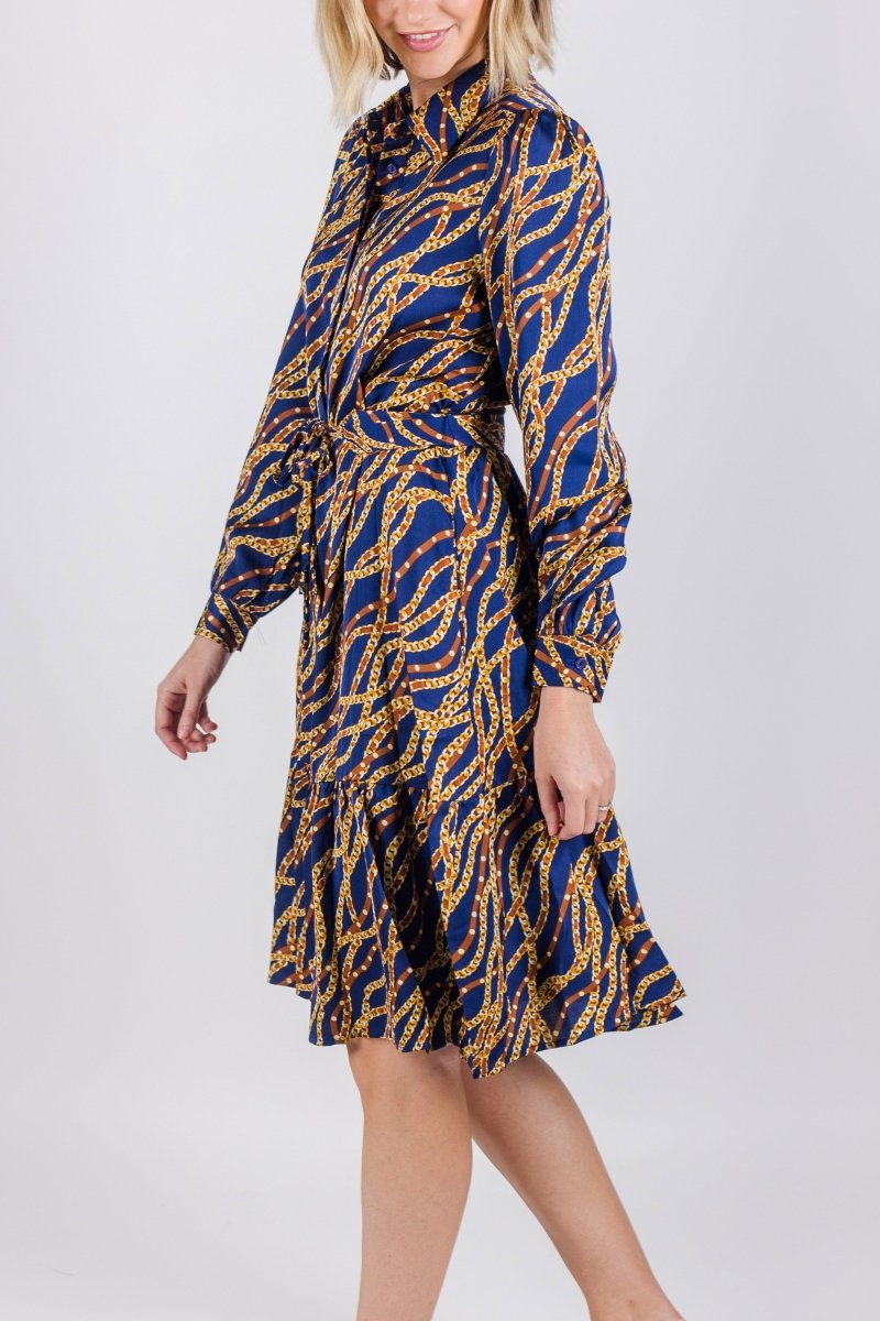 ESME DRESS (NAVY) 41" - Dress - Yakira Bella