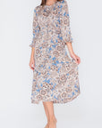 GWENYTH DRESS (Blue/Patchwork) - Dress - Yakira Bella