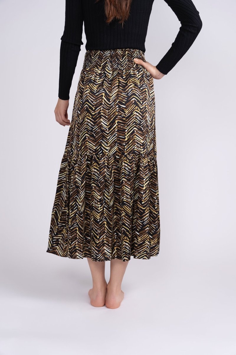 GWENYTH SKIRT (BLACK GROUND) - Skirt - Yakira Bella