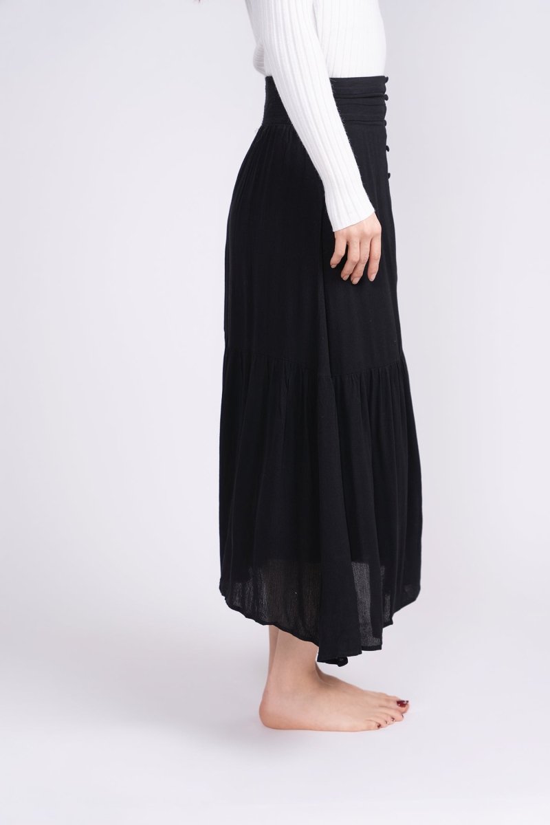 GWENYTH SKIRT (Jet Black) - Skirt - Yakira Bella