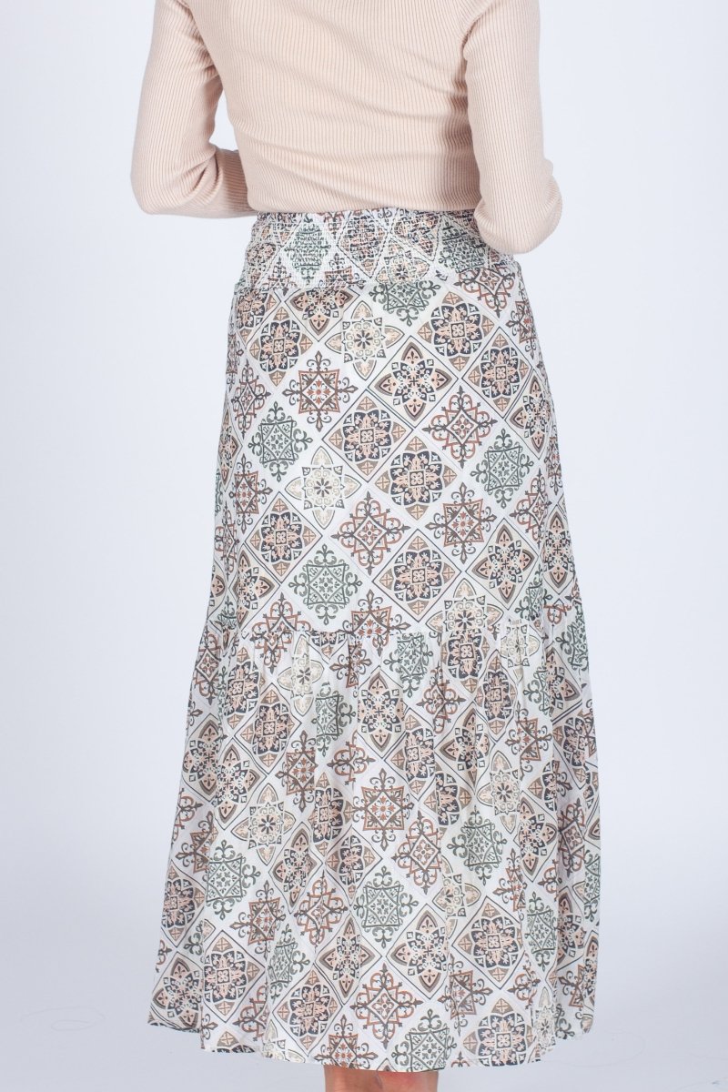 GWENYTH SKIRT (KHAKI) - Skirt - Yakira Bella