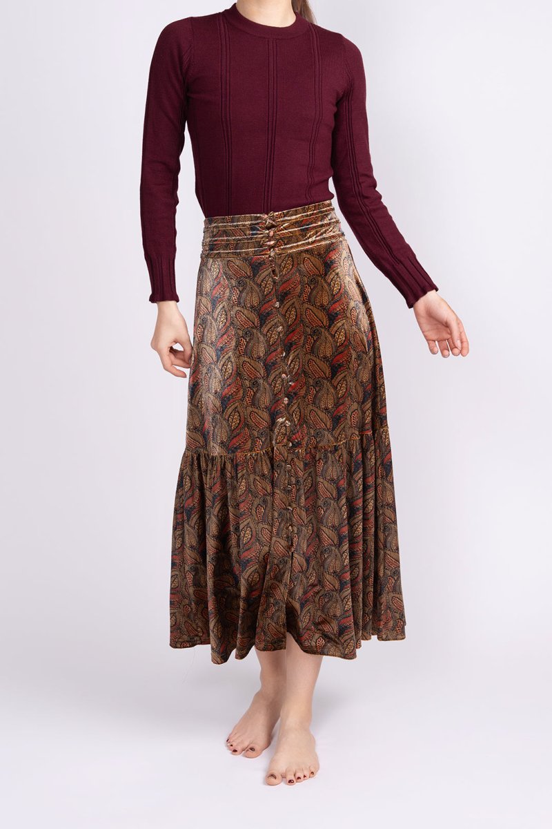 GWENYTH SKIRT (Pink/Purple) - Skirt - Yakira Bella