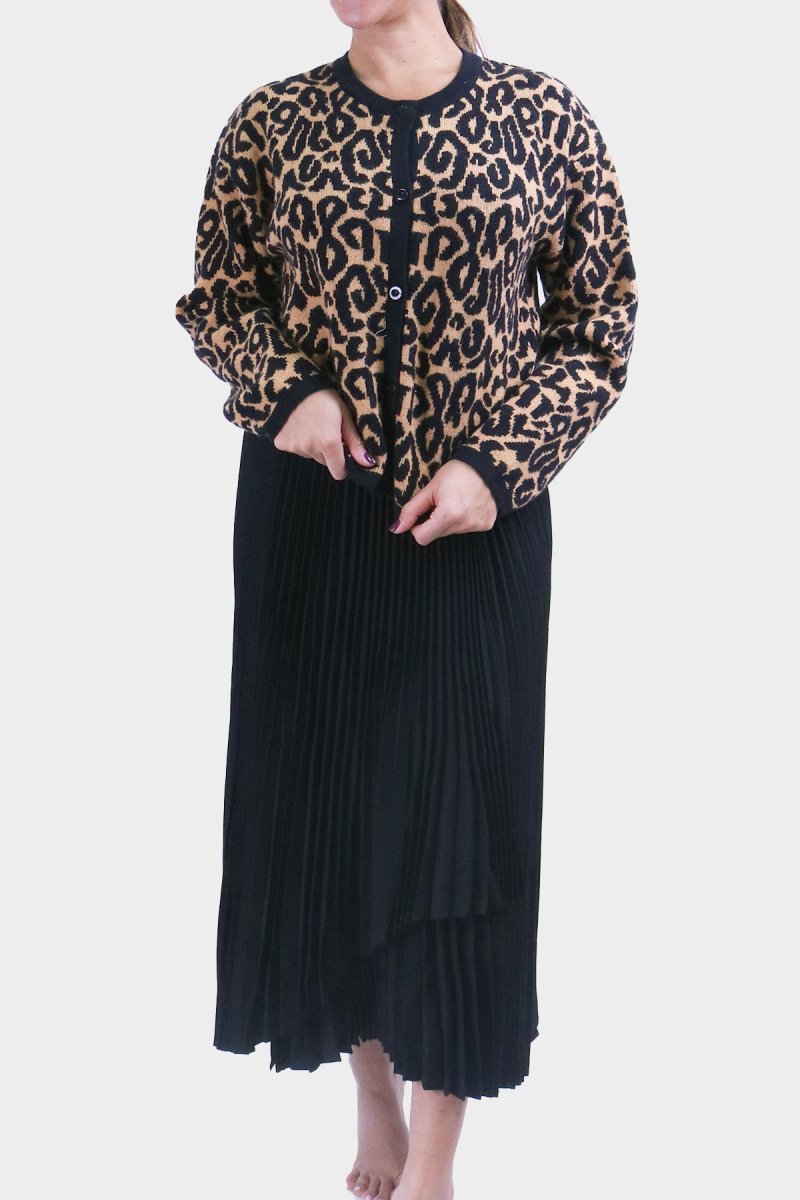 HADLEE CARDIGAN (BROWN LEOPARD) - Top - Yakira Bella