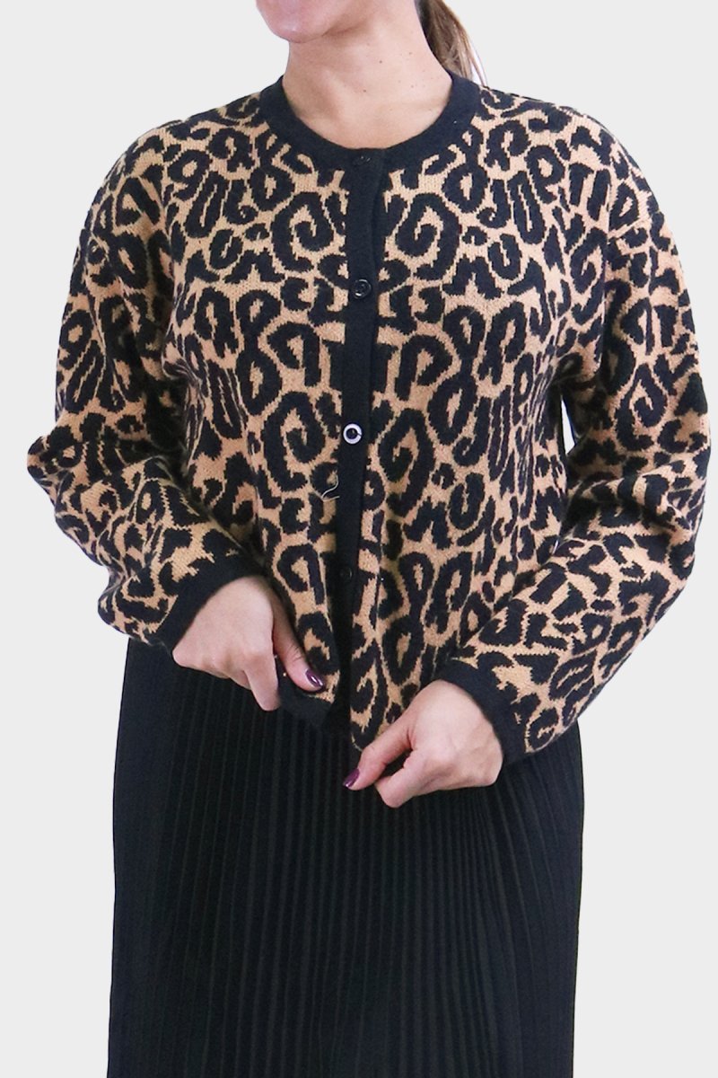 HADLEE CARDIGAN (BROWN LEOPARD) - Top - Yakira Bella