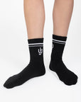 HALF - CREW SOCK (BLACK) - Socks - Yakira Bella