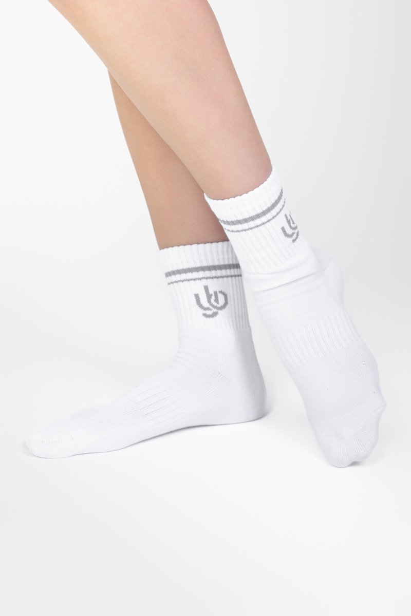 HALF - CREW SOCK (WHITE) - Socks - Yakira Bella