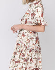 JANE DRESS (IVORY PATTERN) - Dress - Yakira Bella