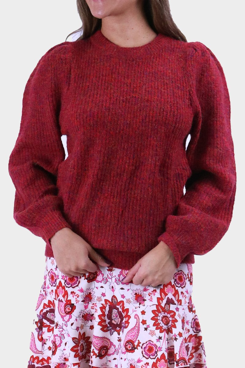 JANELLE SWEATER (RED) - Top - Yakira Bella