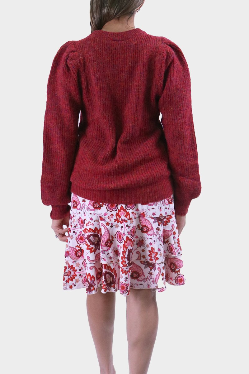 JANELLE SWEATER (RED) - Top - Yakira Bella