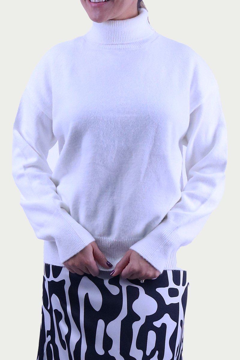 JENNIFER SWEATER (WHITE) - Top - Yakira Bella