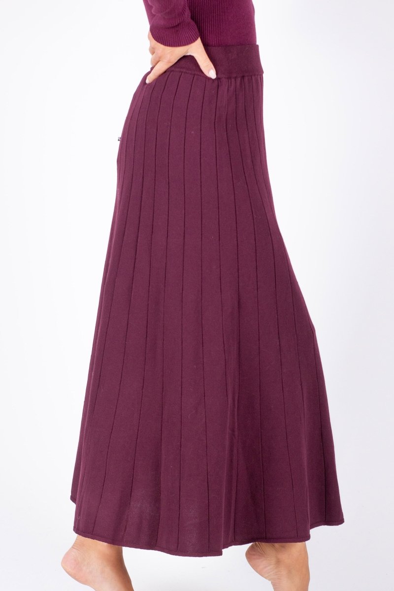 JESSICA SKIRT (BURGUNDY) - Skirt - Yakira Bella