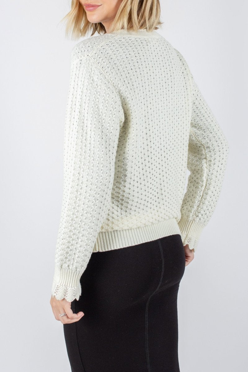 KATHERINE CARDIGAN (IVORY) - Top - Yakira Bella