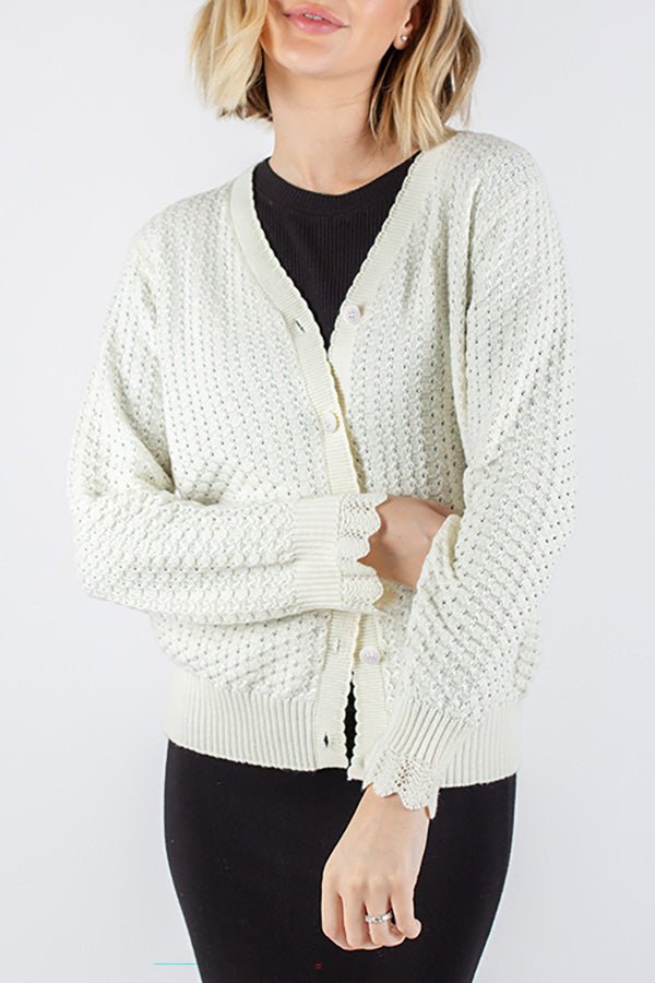 KATHERINE CARDIGAN (IVORY) - Top - Yakira Bella