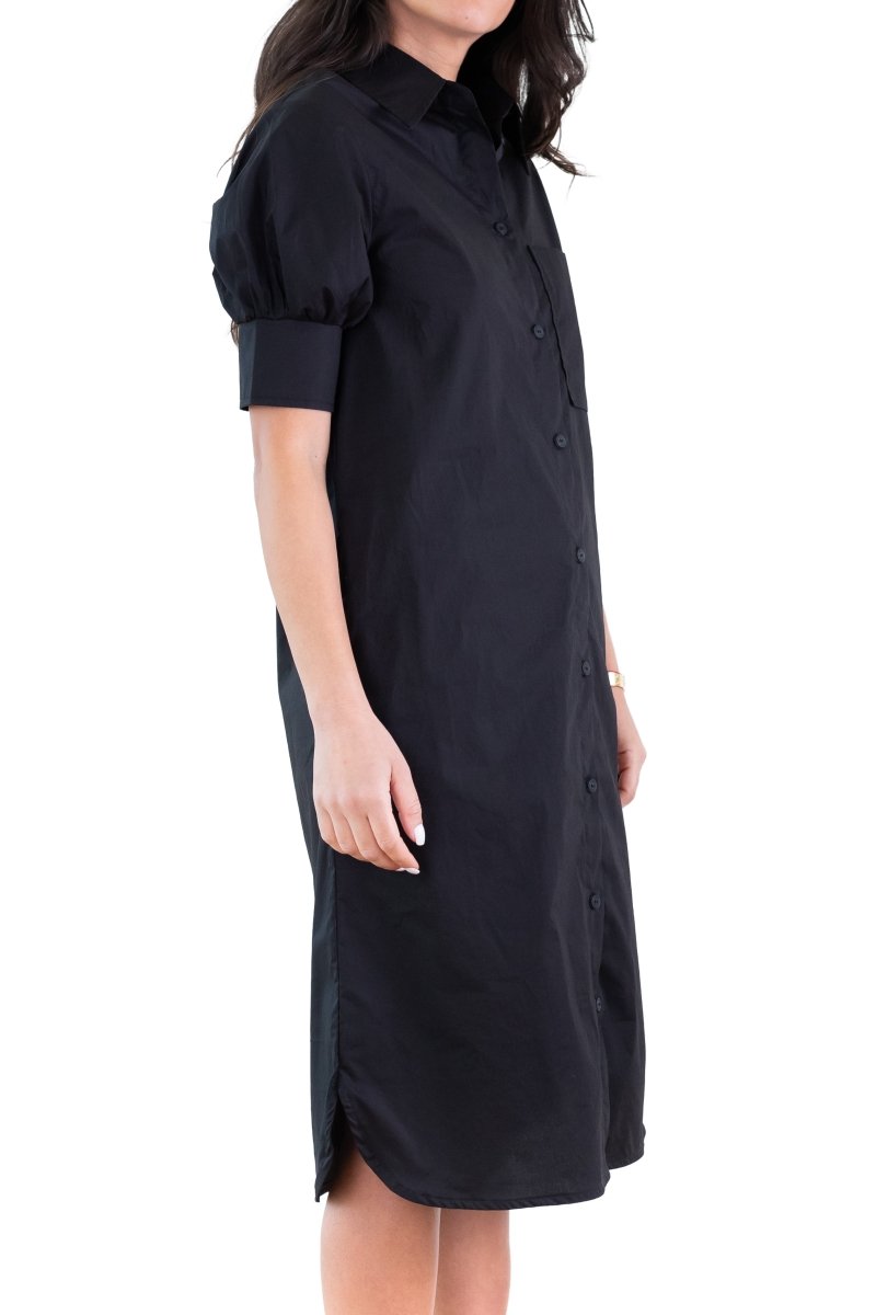 LAILA DRESS (JET BLACK) 41" - Dress - Yakira Bella