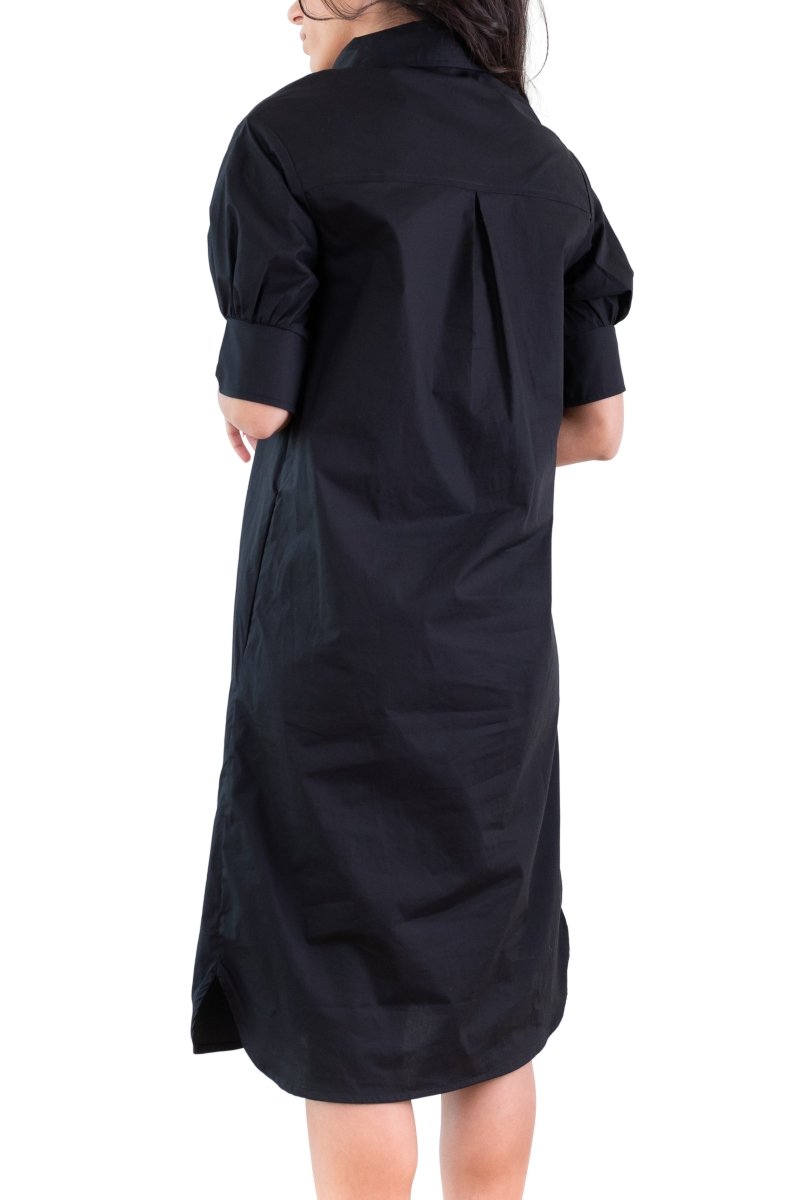 LAILA DRESS (JET BLACK) 41" - Dress - Yakira Bella