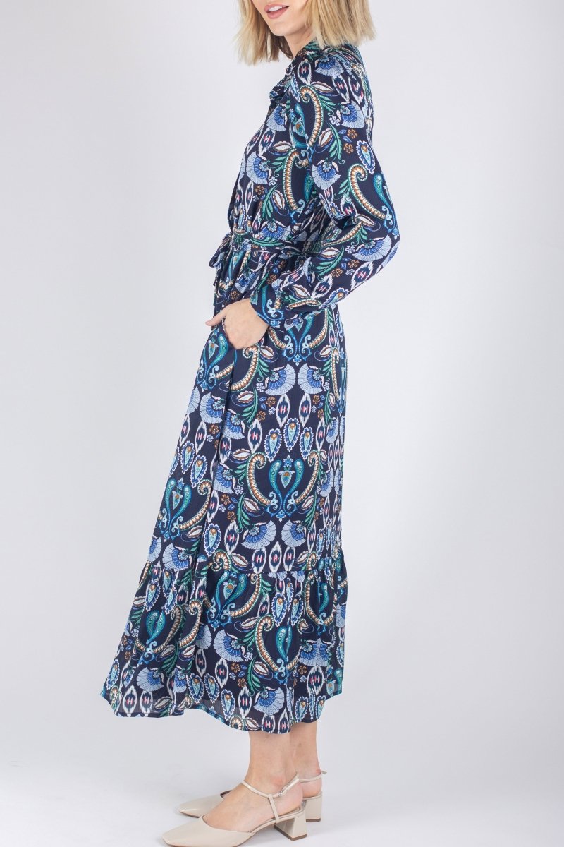 LEXI DRESS (NAVY PAISLEY) - Dress - Yakira Bella