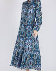 LEXI DRESS (NAVY PAISLEY) - Dress - Yakira Bella